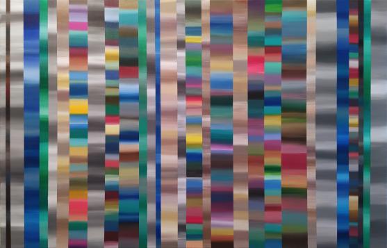 30 Stripes (2020), acrylic on canvas, 90 x 60 cm, private collection