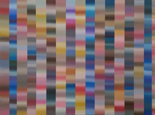 17 Stripes (2020), Acryl auf Leinwand, 80 x 60 cm