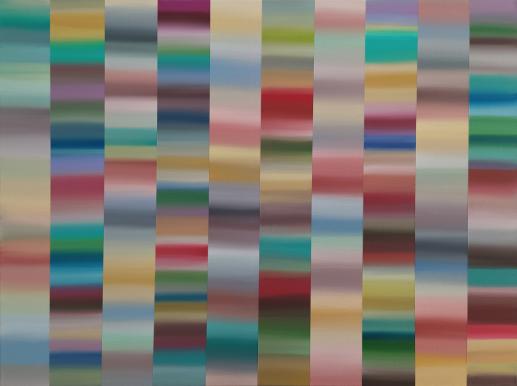 10 Stripes (III) (2020), acrylic on canvas, 80 x 60 cm