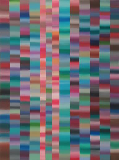 13 Stripes (2020), acrylic on canvas, 60 x 80 cm