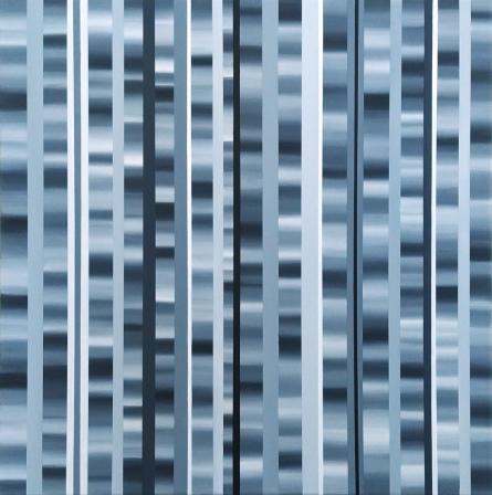 34 Stripes (2021), Acryl auf Leinwand, 50 x 50 cm