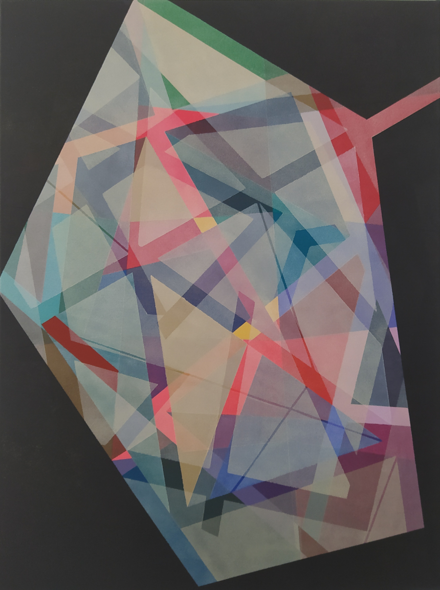 Unfinished Construction (2022), acrylic on canvas, 80 x 60 cm, private collection